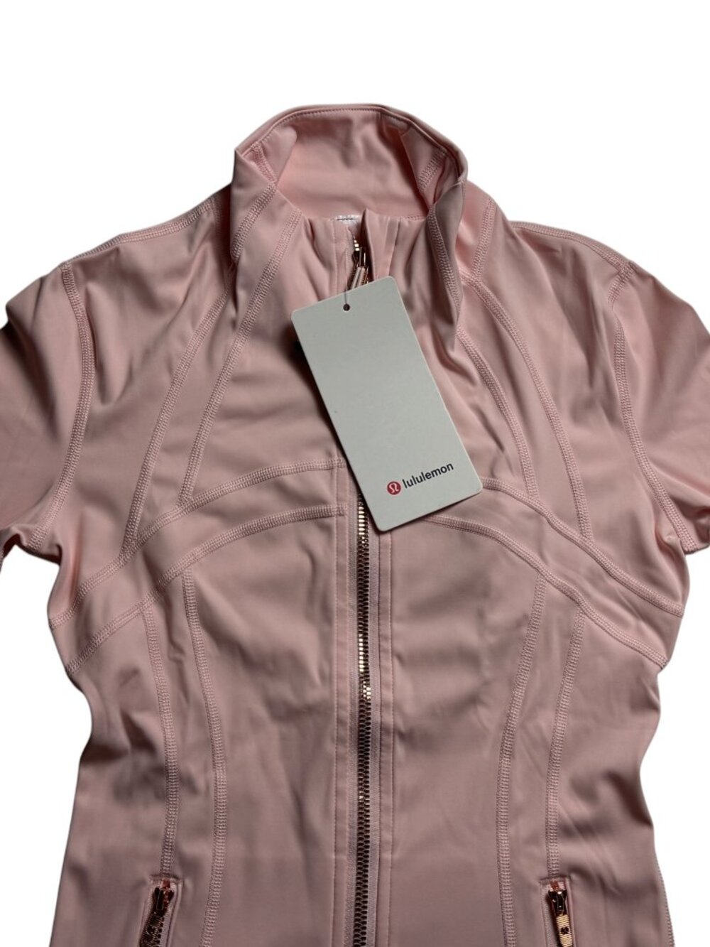 Lululemon Define Jacket Nulu Pink Haze Rose Gold Women's Size 2 NWT